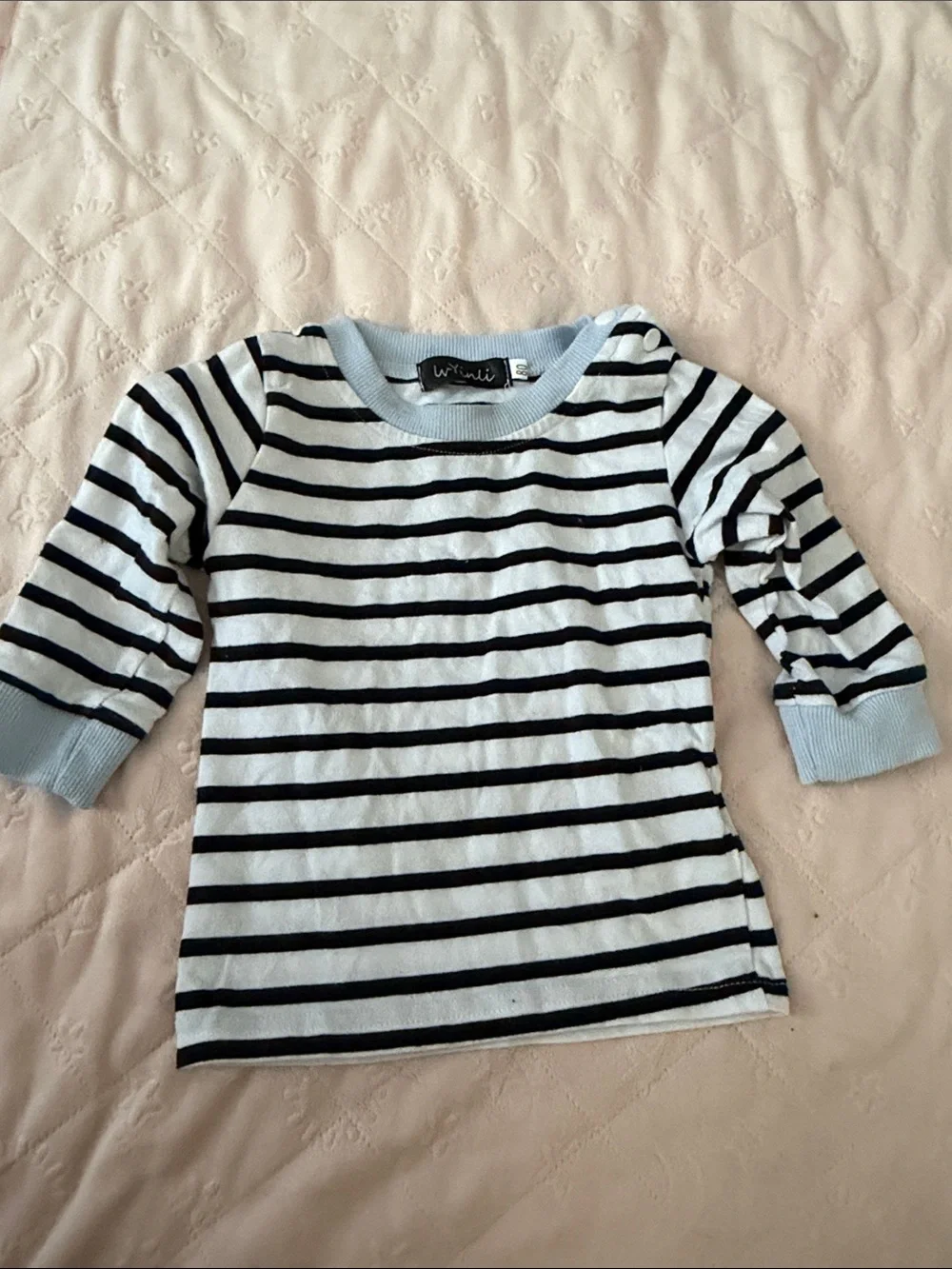 Unknown Brand Blue Graphic Baby One-Piece Bodysuit